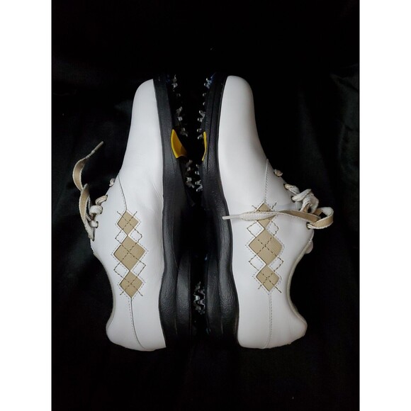 Footjoy Golf Shoes 7.5 M Extra Comfort Sneakers White Leather 98530 W/Accessory - Picture 3 of 11